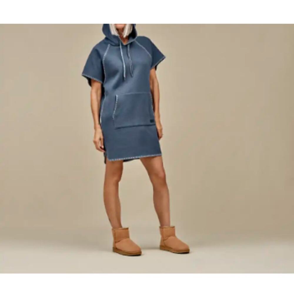 UGG Women's Dessert Blue Classic Hoodie Dress Size XS
